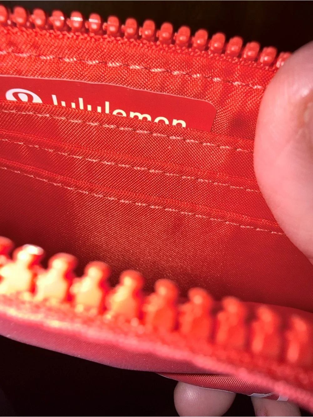 lululemon athletica Coral Pink Wristlet Phone Pouch with Key Ring